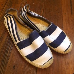 Never worn banana republic espadrille slip ons